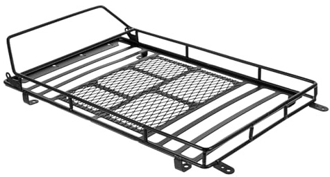 Mipcase Rc Crawler Supporto Bagagli Tetto Resistente e Leggero Mensola Portaoggetti per Decorazioni Simulate Fissaggio Sicuro Compatibile con Modelli Scala