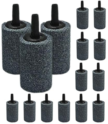 ibasenice 20piezas Piedras Difusoras para Acuarios Aireador Cilíndrico De Piedra Difusora De Aire para Acuarios Accesorios para Bombas De Aire para Estanques Hidroponía Maximizando La