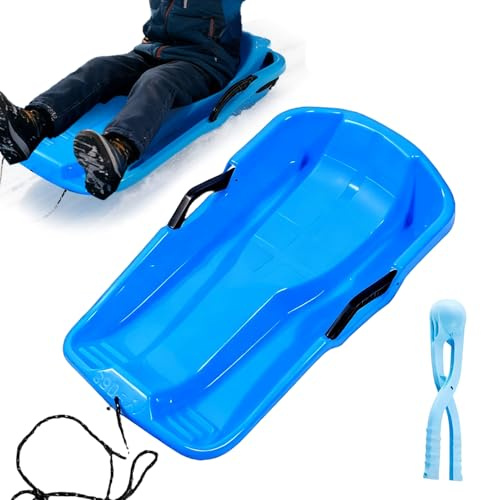ZHUMCCY Trineos para Niños Y Niñas - Equipo de Trineo Ligero | Disco para Niños Skiboard,para Playa Montañas Hielo Hierba Hombres Mujeres Niñas Jóvenes Adolescentes