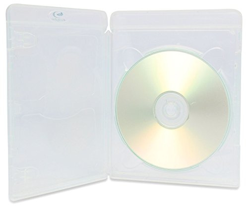 Dragon Trading Vortex Eco-Lite Lot de 25 boîtiers Blu-ray transparents 3D Tranche 11 mm – Peut contenir 1 disque Blu-ray – Boîtiers de rangement de qualité supérieure pour films, jeux et médias