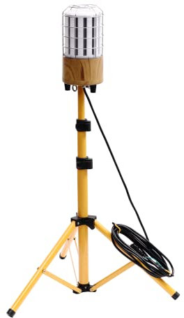 Choen - Faretto LED da lavoro, 100 W, con treppiede, 11000LM, 360°, in acciaio, AC100-277V, IP64, impermeabile