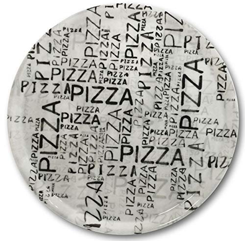 Pizza plate White & Black - D 31 cm