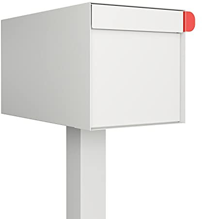 Bravios - Cassetta delle lettere americana, design americano, colore: Bianco