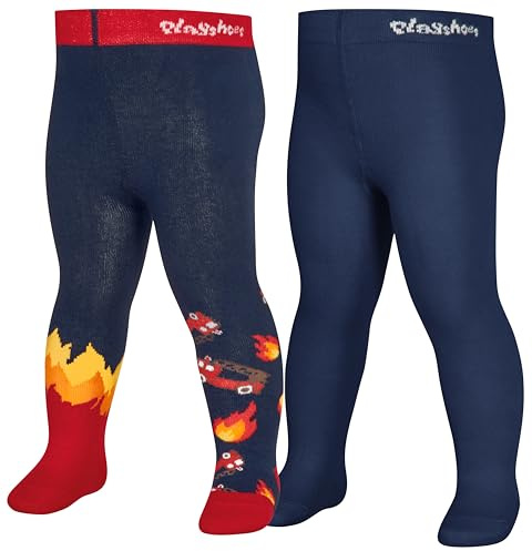 Playshoes Unisex barnstrumpbyxor, Brandkår set om 2, 110-116