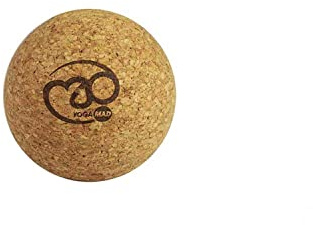 Fitness Mad Cork Massage Ball for Trigger Point Therapy, Deep Tissue & Myofascial Release, 7cm Ball, Natural, Skin Friendly Material