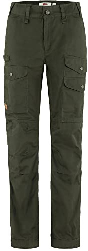 Fjällräven Dam Vidda Pro Ventilated TRS W Reg byxor, mörk skogsgrön, 42, Mörk skogsgrön, 42 SE