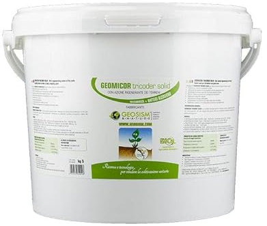 GEOSISM & NATURE – Geomicor tricoder solid, Inoculo granulare di funghi micorrizici con trichoderma ideale per contrastare le patologie fungine di ortaggi, piante, fiori e prati (5 KG)