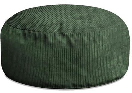 DreamRoots | Couch Hocker, Sitzsack, Wohnzimmer, für Sessel & Sofa, Sitz Poof, Sessel Pouf, leicht