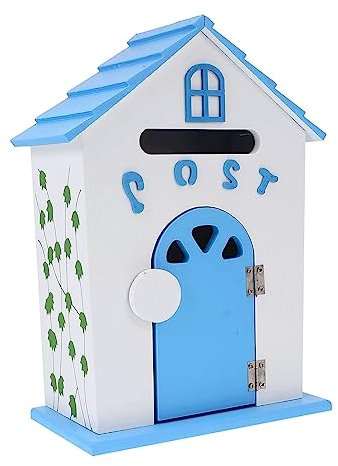 Briefkästen Schöner Briefkasten aus Holz mit Schloss, Briefkasten, Heimdekoration, Wandmontage, Paketkasten, 32 x 23,9 x 11,9 cm, Vorschlagskasten Perfekte Verwendung