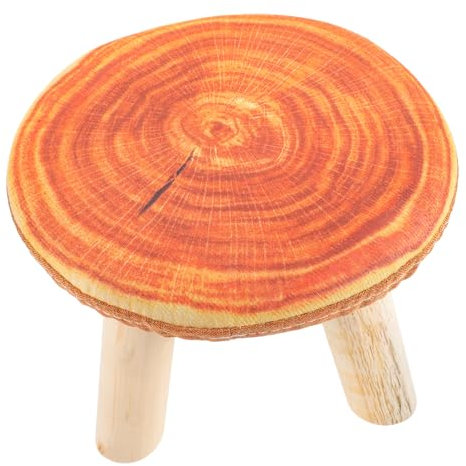 ABOOFAN Holzhocker Für Junge Mädchen Kleiner Runder Sitzhocker Aus Holz Niedriger Tritthocker Für Kinderzimmer Einfacher Und Praktischer Kindersitzhocker