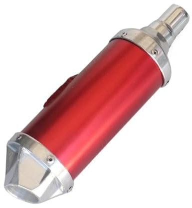 UMIXIRE Auspuffanlagen 28-mm-Auspuffrohr Für Motorrad Für KXL BBR TTR 50cc 110cc 125cc 140cc 150cc 250cc Universal Pit Dirt Bike ATV Quad Schalldämpfer(Red)