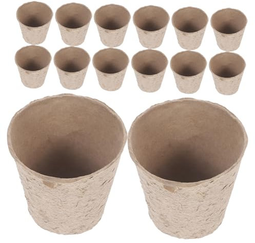CAXUSD Kit 100 Vasi Carta Torba Germinazione Vivaio Contenitori Biodegradabili Per Piante Dischetti Vaso Giardinaggio Per Principianti