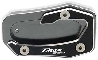 VQLDPX Motorrad-Seitenständerpolster Für Yamaha Tmax Tech Max T-MAX TMAX 560 TMAX560 2017-2023 Platten-Ständerverlängerungspolster Motorradständer Platte Verbreiterung(Titan,X-2)