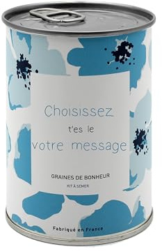 Mauvaises Graines© - Kit de Graines de Fleurs à Semer avec Message Personnalisé - Idée Cadeau Original Femme Homme Amis Famille Anniversaire Collegue Fêtes - Simple à Utiliser - Fabriqué en France
