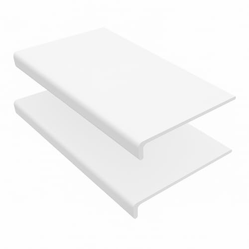 175mm x 1.5m White uPVC Fascia Capping & Sill Cover + End Caps – 2 Pack