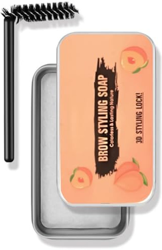Smudge-Proof Eyebrow Gel Clear,Eyebrow Soap,Eye Brow Wax,Ey-Ebrow Setting Gel,Long-Lasting Styling Pomade With Quick-Dry,Lightweight,Easy Shaping,For Natural Looking(With One Eyebr-Ow Brush)