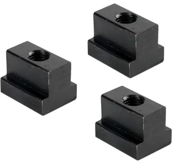 FRAOMHFW Dado a T con scanalatura Passante filettata M6 M8 M10 M12 M14 M16 M18 Dado a T con scanalatura a Blocco Dadi scorrevoli Morsetto Tavolo Fresatrice Dado a T DIN508(3pcs,M10)