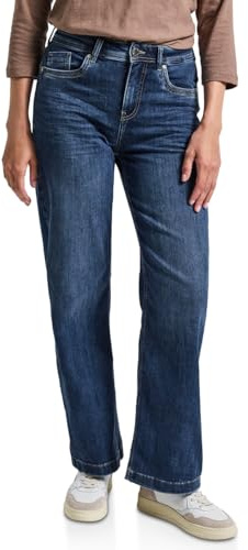 Street One Wide Leg Jeans Mid Blue Soft Waed 31