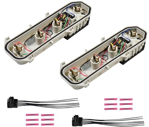 cantondz Lampenträger und Rücklicht Kabelsatz Hinten Links ou Rechts Lampenträger Rückleuchte Rückleuchte Leuchte Träger Lampenhalter Heckleuchte Halterung Kompatibel mit Clio MK II 1.2 1.6 B/CB0D