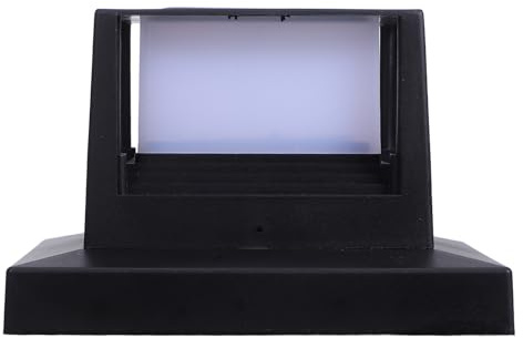 Healeved Lampada Solare a Colonna 5X5 in Silicio Policristallino per Esterni Batteria 600 ma e Kit Montaggio su Palo Luce da Giardino per Ringhiera e Decorazione Esterna