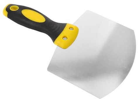 Anneome Espátula de Acero Inoxidable Fácil de Manejar para Masilla Herramienta Raspadora de Pintura Mango de Plástico para Limpieza y Alisar Superficies