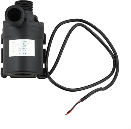 MoSundi 12V 24V DC Water Pump 800L H High Pressure Diaphragm Self-Priming Pump for Garden Pond Fish Tank Aquarium Irrigation Low Noise 19W Black(DC 12V)