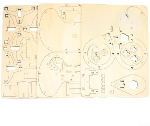 Holz DIY Ferngesteuertes Flugzeug Bausatz für Kinder, 2.4G STEM Lernspielzeug mit einstellbaren Modi, Sicherheitsdesign und Ersatzteilen, pädagogisches Modell zum Selberbauen(Only wooden boards)