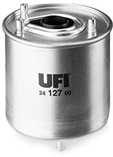 UFI Filters, Filtro Gasoil 24.127.00, Filtro de Combustible Diésel de Recambio, Apto para Coches, Apto para Modelos como Citroen, Fiat, Mitsubishi, Peugeot y Toyota