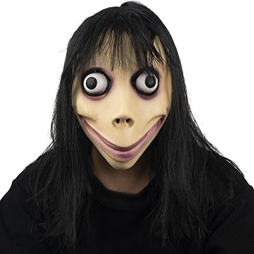 PartyHop MOMO Mask Halloween Party Scary Horror Latex Full Head Mask