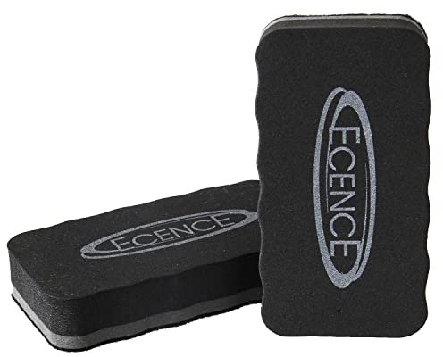 ECENCE Whiteboard Schwamm magnetisch 2er Set - Trockenreinigung, Whiteboard Reiniger für Flipcharts, Magnettafeln & Magnet-Pinnwände