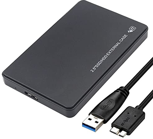 JacobsParts Boîtier externe pour disque dur SATA USB 3.0 2,5 sans outil