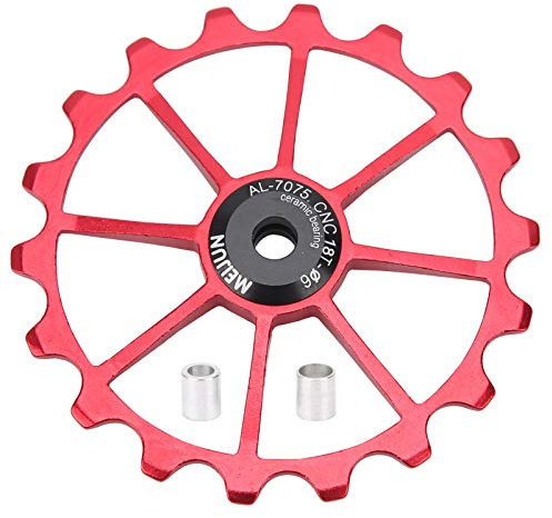 VGEBY 18T Hintere F¨¹hrungsrolle, Fahrrad-Umwerfer-Riemenscheibe Umwerfer-Riemenscheibenr?der(rot) Bicyclederailleur Fahrr?der Und Ersatzteile Bicyclederailleur Fahrr?der Und Ersatzteile