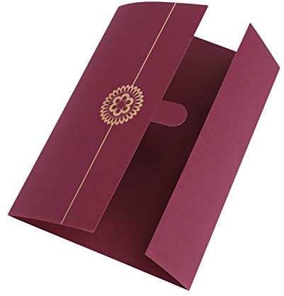 5 Stück Ehrenurkunde Urkundenmappe A4 Zertifikat Mappe Urkundenhülle Halter Hardcover Zertifikathülle Diplom Vergoldet Zeugnismappe Zeugnisse Abdeckung