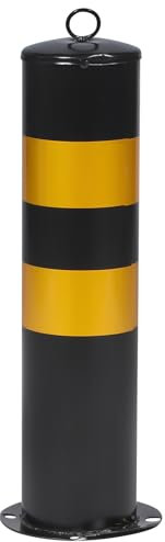 Mipcase Dissuasore Di Sicurezza in Acciaio Inox - Barriera Di Parcheggio Resistente Con Pellicola Riflettente Per Strade E Aree Sensibili