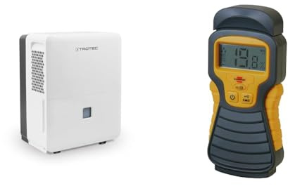 TROTEC TTK 96 E Déshumidificateur d'air, Déshumidificateur Electrique, Déshumidificateur Portable & Brennenstuhl Détecteur d'humidité MD à pile