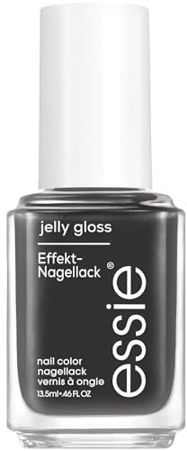 essie Nagellack ̶ Nr. 10 Ink jelly, Nagellackfarbe in Grau, essie jelly gloss Kollektion, 13,5 ml