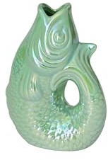 Pad Monsieur Carafon, Fisch -Vase/Krug/Kanne, Größe XS, 0,2 Liter, Größe 9,5x13x6 cm, Rainbow Farben (Rainbow Mint)