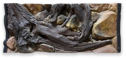 ZooPaul Aquarium Rückwand 3D 100x40cm 100x50cm 100x60cm Terrarium Hintergrund Fels Stein Wurzel Struktur Amazonas NEU