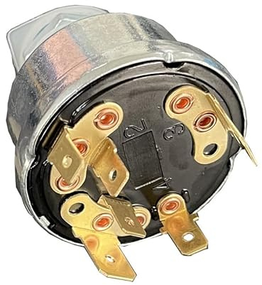 TASLIN Interruttore di accensione Universale for Trattore 12V 24V a 4 Posizioni con 2 Chiavi Compatibile con Lucas 35630 35670 34228 128Sa(Color:34228 35670)