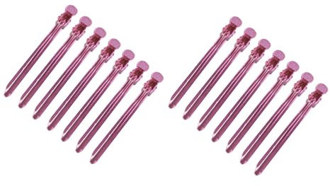 FRCOLOR 24stücke Teiliges Edelstahl Haarklammern Rosy Professionelle Friseur Clips Für Dickes Und Dünnes Haar Rutschfeste Styling-haarspangen Für Zuhause Und Unterwegs