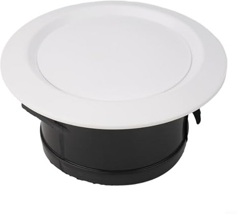 EpheyFIF Grille d'aération ronde blanche pour plafond, diffuseur de plafond, soupape d'alimentation ou sortie de ventilateur en ligne (125 mm)