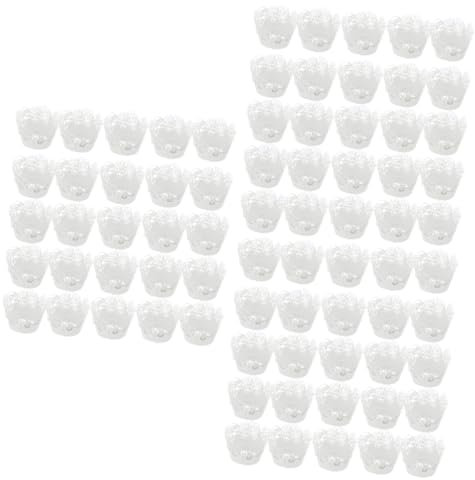 PRETYZOOM 3sets Hollow Cupcake Wrappers Paper Liners Cake Baking Cups Lace Muffin Wrapping for Wedding Birthday Party 25pcs*3