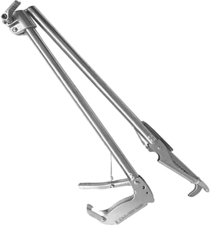 Cabilock Thickened Anti-Slip Stainless Steel Crab Clamp Lock, Multi-Function EEL and Loach Clip, Extended Seafood Grabber Tool for Outdoor and Kitchen Use