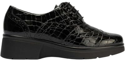 PITILLOS - Zapato Tipo Blucher de Charol Grabado con Cierre de Cordones 222111 Charol
