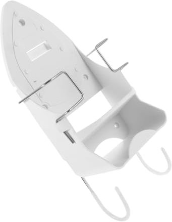 TOGEVAL Soporte De Plancha Eléctrica Para Pared Organizador De Accesorios De Planchado Estante De Almacenamiento Soporte De Plancha Para Color Blanco