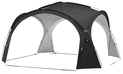 biwakzelt Outdoor-Camping-Kuppelzelt, großes rundes Vordach, silberbeschichtete Gartenmarkise, Familien-Picknick-Pergola-Zelt Campingzelt(Dome Tent L)