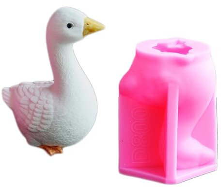 Rdxanc Moldes de silicona para velas de gallinas en 3D, para hacer jabón, decoración de yeso, arcilla de cemento, moldes de silicona