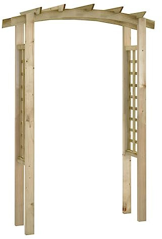 Gartenbogen aus Kiefernholz, grün imprägniert – Robust & langlebig für Ihren Garten | Ideal für Gartengestaltung und Dekoration | 150x60x210 cm