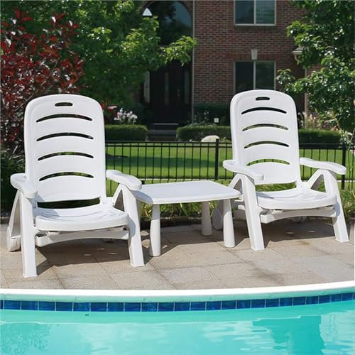 NEONMAN Strandliege Liegestühle am Pool Camping Liegestuhl Vielseitig Verstellbar Wasserdicht und Hitzebeständig Faltbar mit Rollen Für Schwimmbäder Geeignet