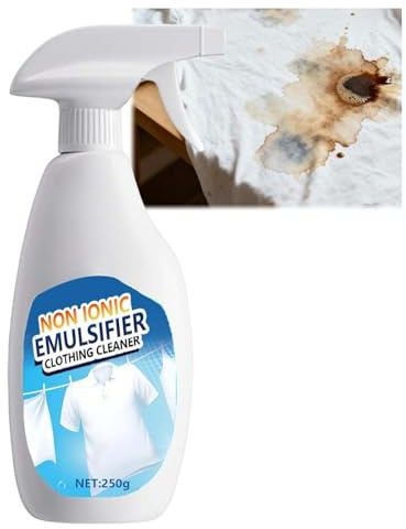 Non Ionic Emulsifier Clothing Cleaner,Clothes Oil Laundry Cleaning Remover,Strong Decontamination For Grease/Oil/Food On Clothes And Shoes,Universal Household Cleaner (1)